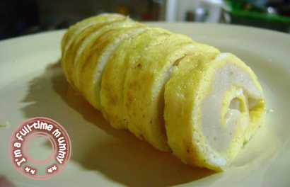 Steamed Fish Paste Egg Roll