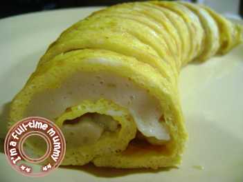 Steamed Fish Paste Egg Roll