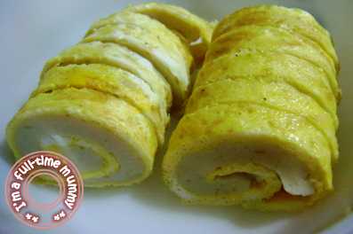 Steamed Fish Paste Egg Roll