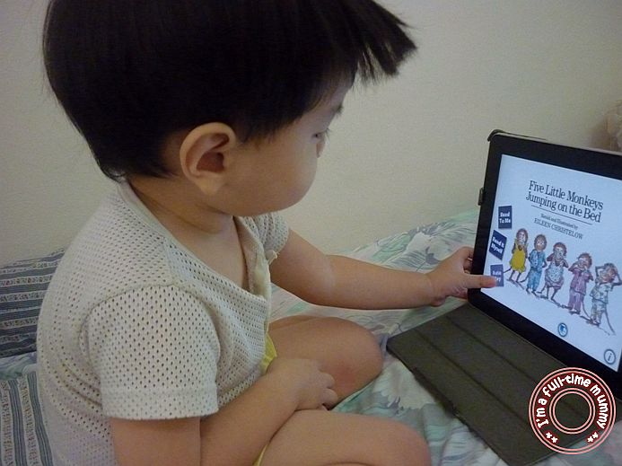 iPad app Review on Five Little Monkeys Jumping on the Bed