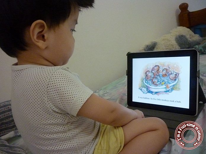 iPad app Review on Five Little Monkeys Jumping on the Bed